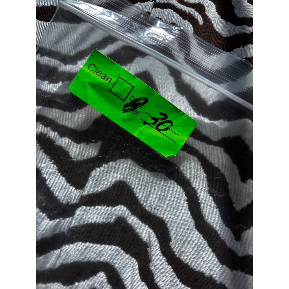 Dana Buchman Ibiza Breeze Zebra Print Sheath Dress Brown White Size 8 NWT - Picture 14 of 14